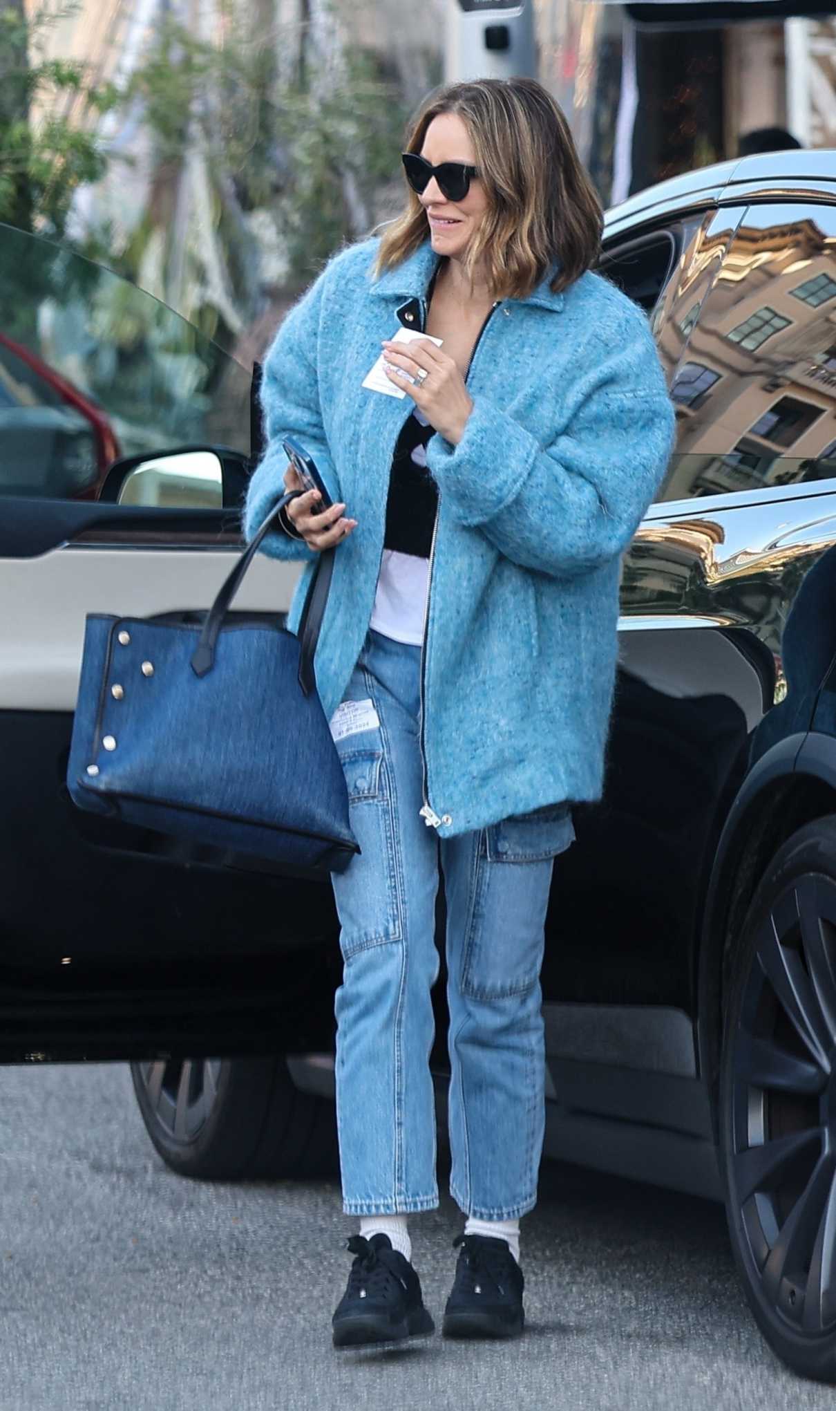 Katharine McPhee in a Baby Blue Jacket