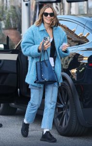 Katharine McPhee in a Baby Blue Jacket