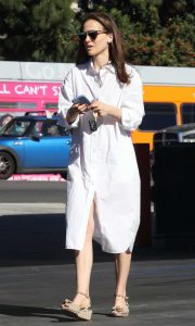 Natalie Portman in a White Dress