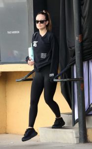 Olivia Wilde in a Black Outfit