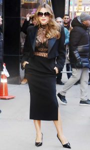 Sofia Vergara in a Black Suit