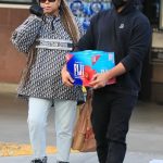 Taraji P. Henson in a Black Leather Cap Goes Shopping at Sprouts Farmers Market and Ralphs Grocery Store with Her Son in Hollywood 12/31/2023