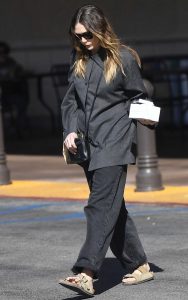 Elizabeth Olsen in a Black Outfit