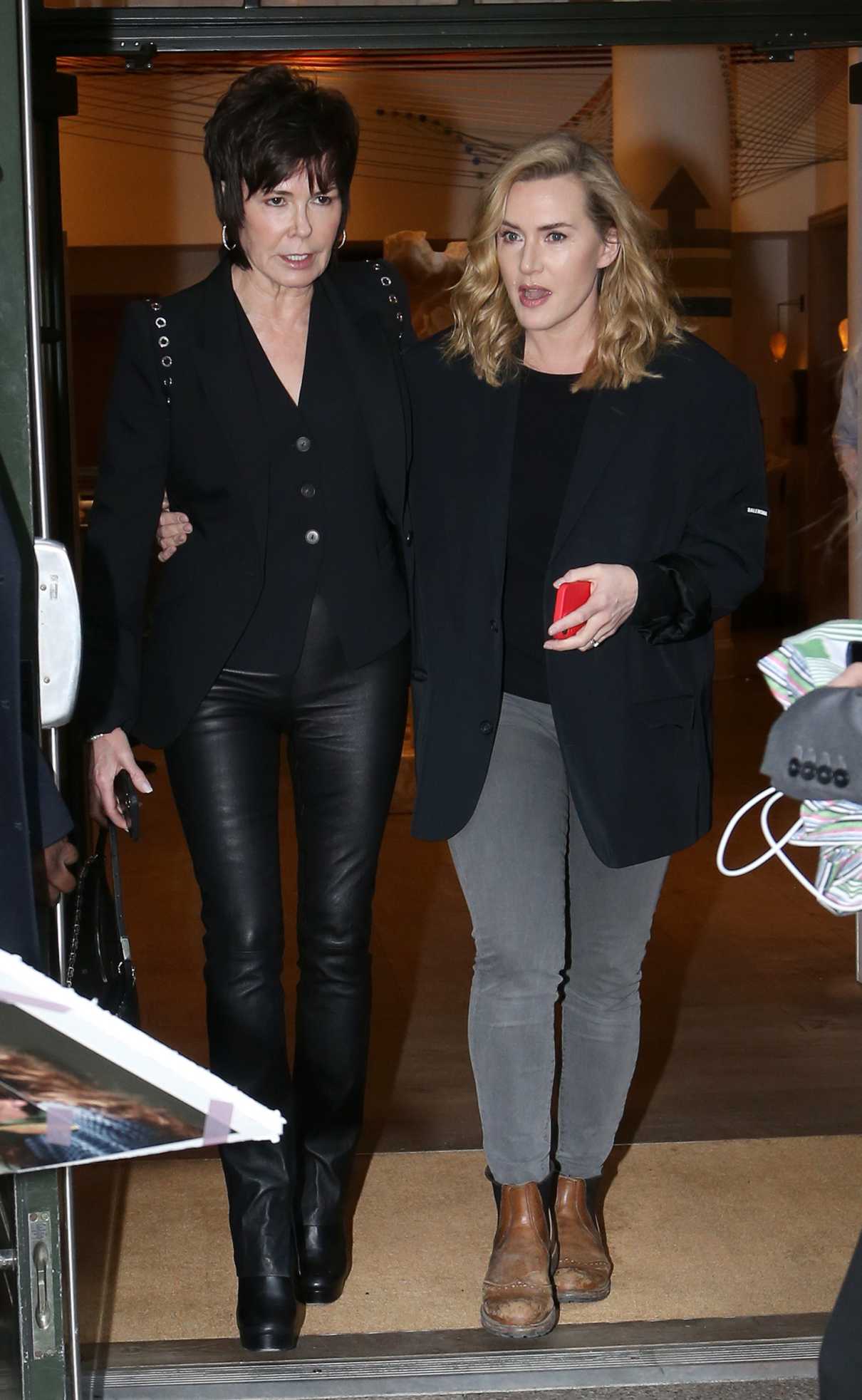 Kate Winslet in a Black Blazer