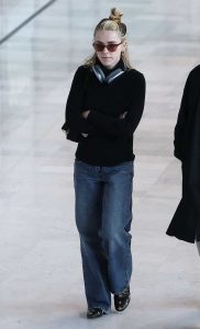 Kiernan Shipka in a Black Sweater