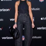 Olivia Culpo Attends Verizon’s Run the Playlist Live at Super Bowl LVIII in Las Vegas 02/10/2024