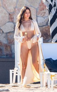 Olivia Culpo in a Beige Bikini