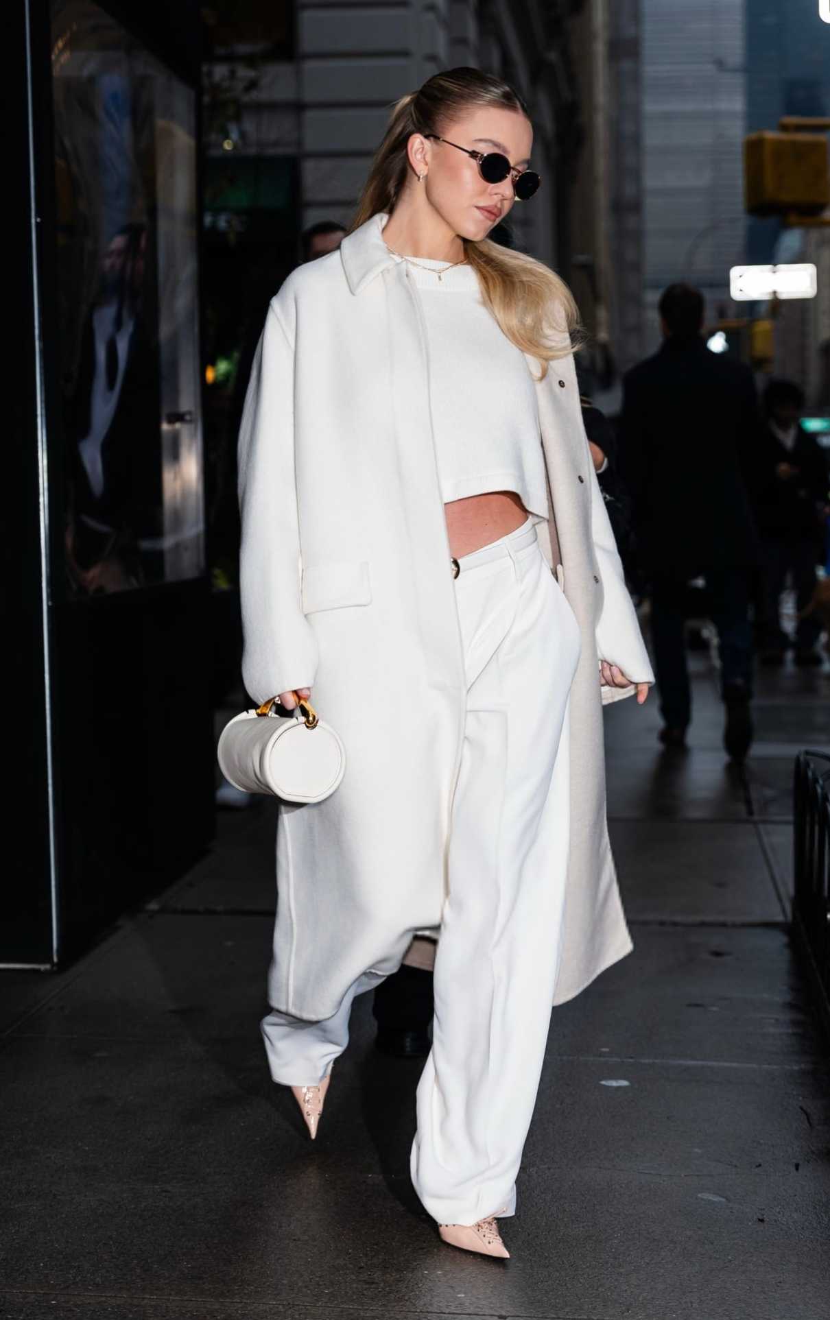 Sydney Sweeney in a White Coat