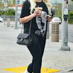 Amanda Bynes in a Black Tee Was Seen Out for Coffee in Los Angeles 03/19/2024