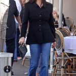 Catherine Zeta-Jones in a Grey Cap Leaves Lunch with Friends at Tre Lune in Montecito 03/17/2024