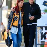 Dua Lipa in a Blue Jeans Was Seen Out on Breakfast Date with Callum Turner in Los Angeles 03/15/2024