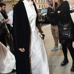Eiza Gonzalez in a Black Coat Arrives at the Corinthia Hotel in London 03/22/2024