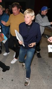 Ellen DeGeneres in a Blue Shirt