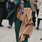 Emma Bunton in a Green Trouser Suit Was Seen Out in London 02/28/2024