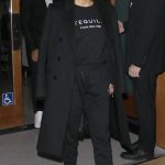 Eva Longoria in a Black Coat Leaves Cipriani Restaurant in Beverly Hills 03/22/2024