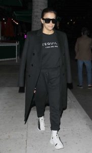 Eva Longoria in a Black Coat