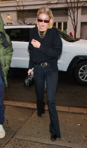 Gigi Hadid in a Black Outfit