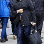Jenna Dewan in a Black Denim Jacket Was Seen Out in Los Angeles 03/30/2024