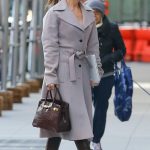 Jennifer Lopez in a Grey Coat Was Seen Out in New York 03/29/2024