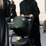 Josephine Skriver in a Black Coat Was Seen Out for a Stroller Stroll in New York City 03/01/2024