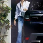 Karlie Kloss in a Blue Jeans Was Seen Out in Miami 03/07/2024