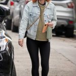 Kate Mara in a Black Leggings Was Seen Out in Los Angeles 02/27/2024