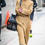Katie Holmes in a Caramel Coloured Coat Was Seen Out in New York 03/07/2024