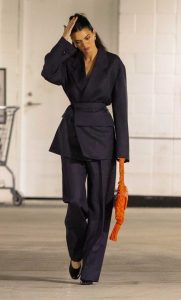 Kendall Jenner in a Black Pantsuit