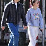 Millie Bobby Brown in a White Sweatpants Was Seen Out with Jake Bongiovi in New York City 03/03/2024