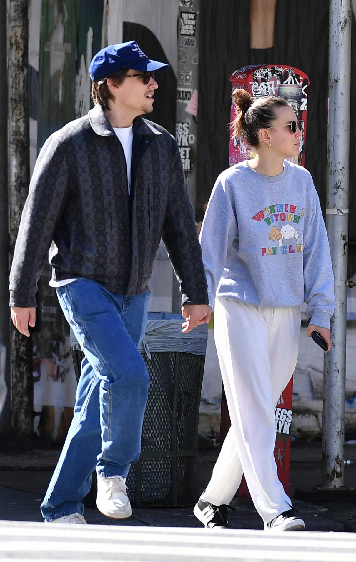 Millie Bobby Brown in a White Sweatpants