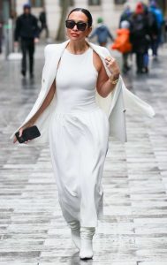 Myleene Klass in a White Outfit