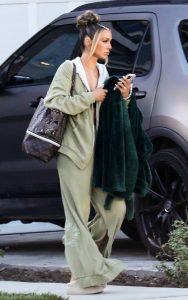 Scheana Shay in an Olive Pantsuit