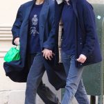 Sistine Stallone in a Blue Coat Was Seen Holding Hands with a Mystery Guy During a Stroll in New York 03/18/2024