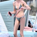 Whitney Port in an Olive Bikini on the Beach in Palm Beach 03/01/2024