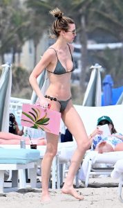 Whitney Port in an Olive Bikini