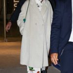Emily Blunt in a Grey Coat Was Seen Out to Dinner at Loulou in Paris 04/23/2024