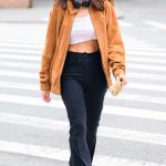 Emily Ratajkowski in a Black Pants Was Seen Out in New York 04/10/2024