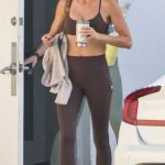 Gisele Bundchen in a Brown Workout Ensemble Was Seen Out in Miami 04/24/2024