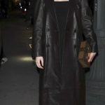 Hannah Einbinder in a Black Leather Coat Arrives at the HBO MAX Hacks Party at the Chateau Marmont in Los Angeles 04/24/2024