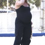Hilary Duff in a Black Top Was Seen Out in Los Angeles 04/22/2024