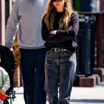 Jennifer Lawrence in a Red Cap Enjoys a Walk in the West Village with Her Husband in New York City 04/28/2024