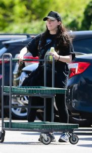 Kat Dennings in a Black Cap