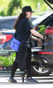 Kat Dennings in a Black Cap