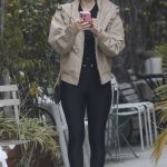Kate Mara in a Black Leggings Leaves Pilates Class in Los Feliz 04/15/2024