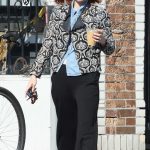 Kate Mara in a Patterned Floral Jacket Was Seen Out in Los Angeles 04/03/2024