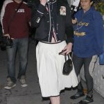 Kathryn Newton in a White Skirt Arrives at the HBO MAX Hacks Party at the Chateau Marmont in Los Angeles 04/24/2024