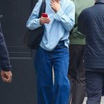 Katie Holmes in a Blue Jeans Was Seen Out in Manhattan’s SoHo Area in New York 04/19/2024