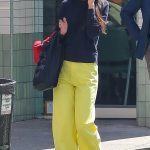 Katie Holmes in a Neon Yellow Pants Was Seen Out in New York 04/26/2024