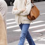 Kelly Rutherford in a Beige Cardigan Was Spotted Out in New York 04/14/2024