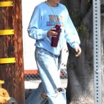 Kristen Bell in a Blue Sweatshirt Was Seen Out with Her Mother in Los Angeles 04/21/2024